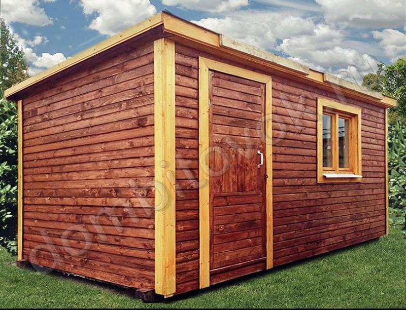 Бытовка дачная стандарт с тамбуром фото