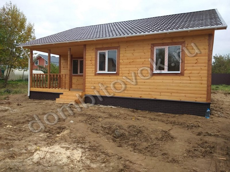 Домик садовый с террасой, прихожей и двумя спальнями фото