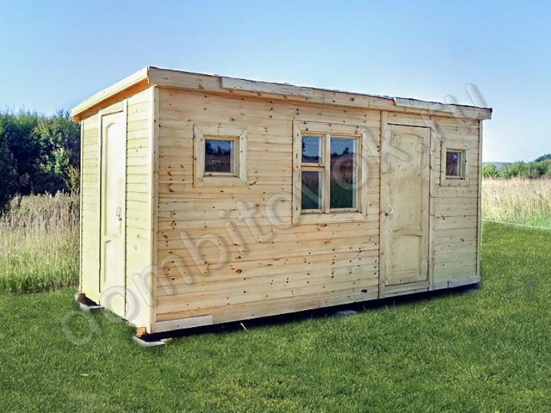 Бытовка утепленная с двумя отдельными помещениями фото