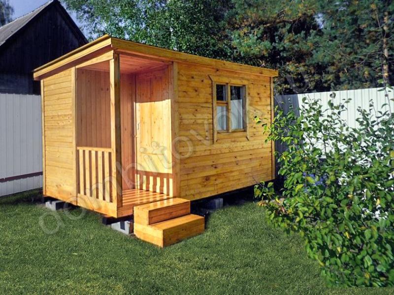 Фото бытовки утепленной с крыльцом 1х1м