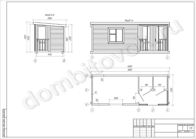 Утепленная бытовка с крыльцом и двумя хоз. помещениями фото