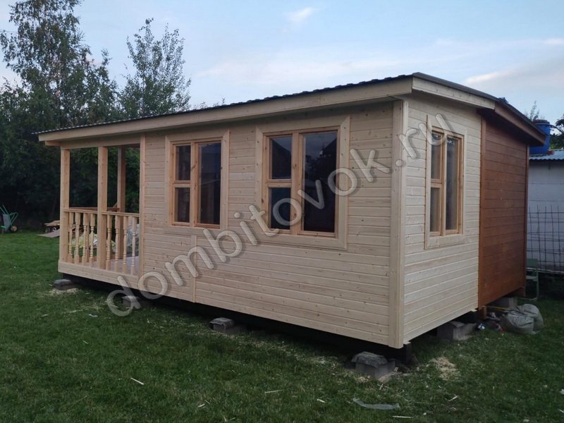 Бытовка дачная с верандой фото