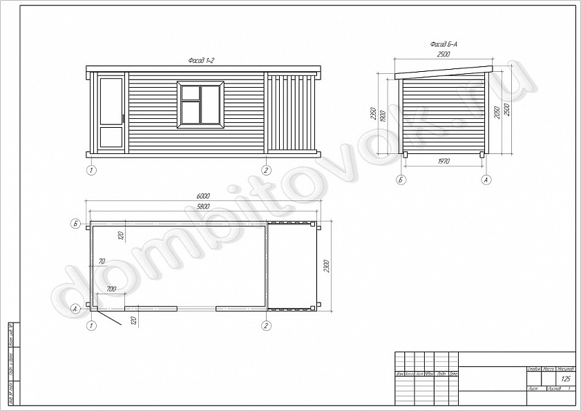 Фото хозблока с дровником для дачи