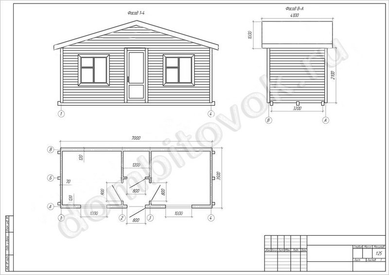 Садовый одноэтажный домик с тамбуром и двумя спальнями фото