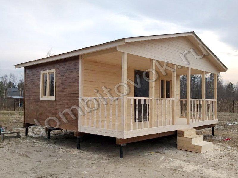 Дачный домик с верандой фото