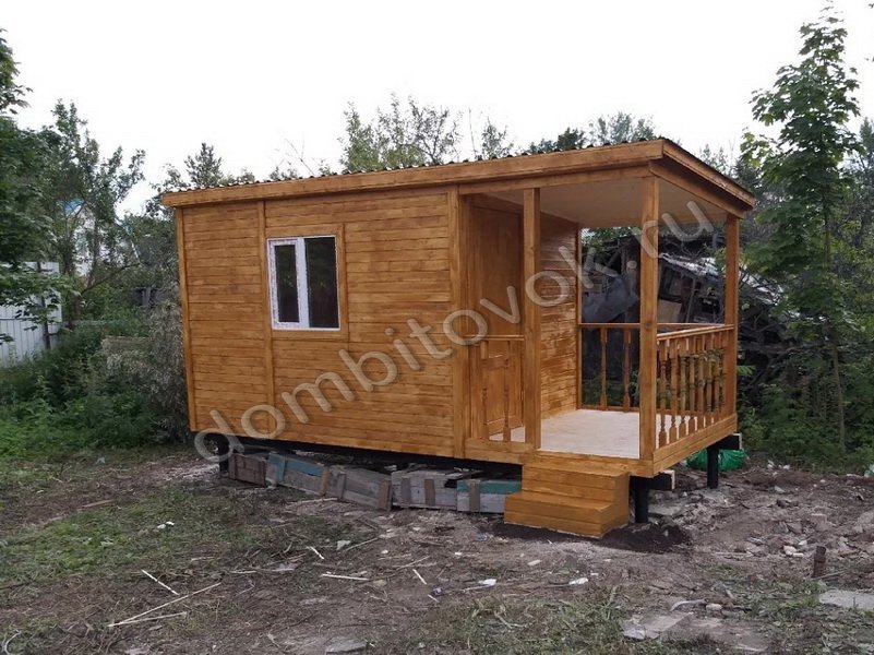 Бытовка дачная с верандой фото