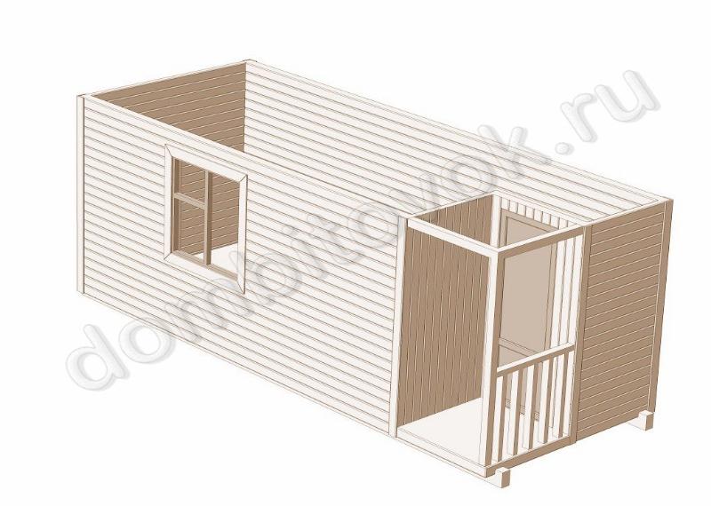 Фото бытовки утепленной с крыльцом 1х1м