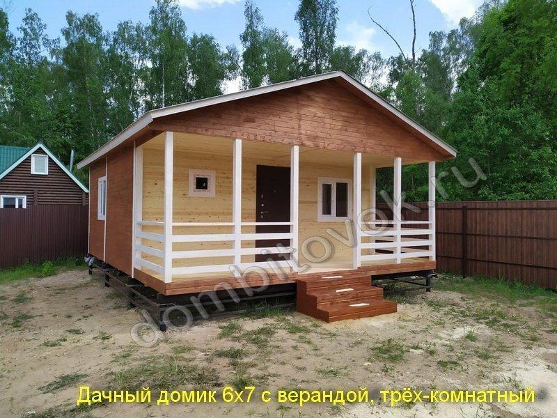 Дачный домик с верандой фото