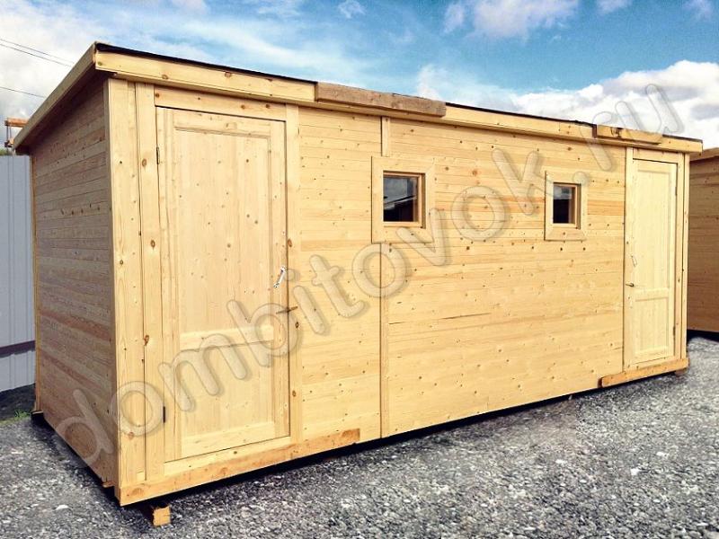 Бытовка дачная утепленная с двумя отдельными помещениями фото