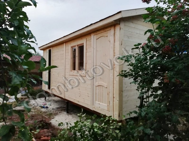 Бытовка дачная утепленная с двумя отдельными помещениями фото