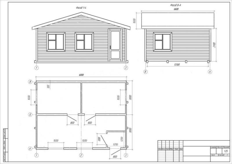 Дом с тамбуром и тремя комнатами фото