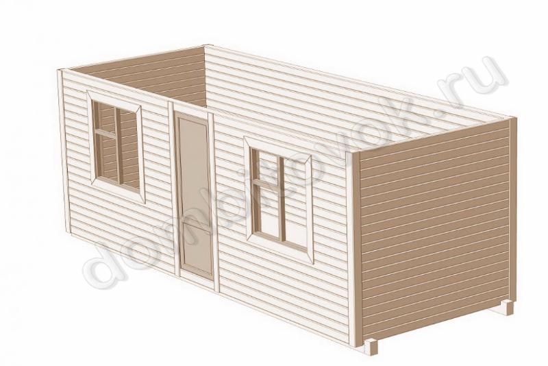 Бытовка дачная распашонка без перегородок фото