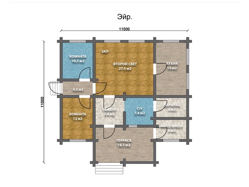 Дом из бруса "Air"