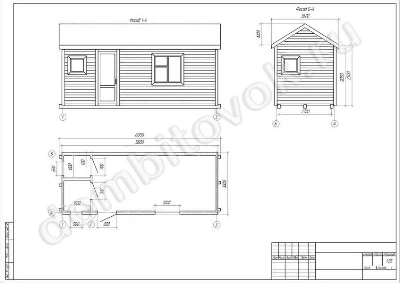 Мини домик с душем и туалетом фото