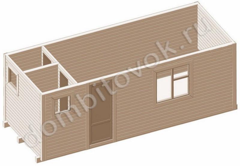 Мини домик с душем и туалетом фото