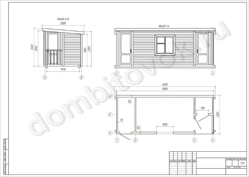Бытовка с крыльцом и двумя хозяйственными помещениями фото