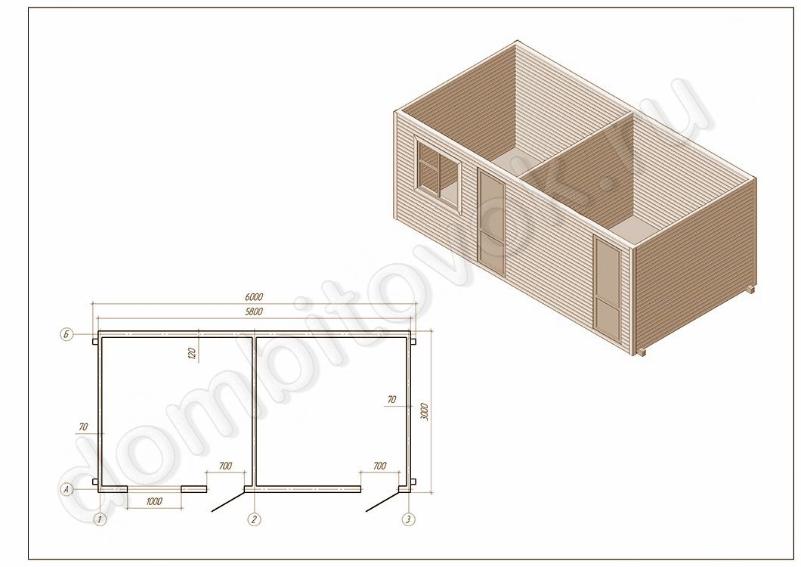 Дачный домик 3 на 3 фото