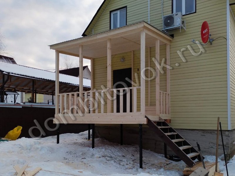 Веранда для бытовки фото