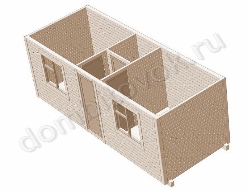 Фото бытовки распашонки с перегородками и хозяйственным помещением