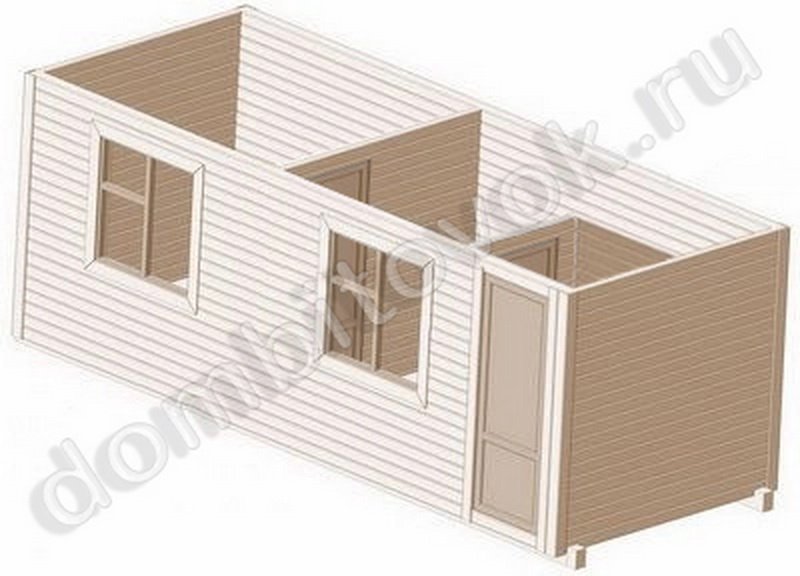 №29 Бытовка двухсекционная с небольшим тамбуром