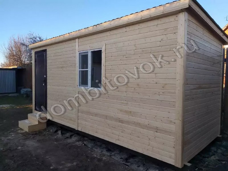 Бытовка дачная стандарт с тамбуром фото