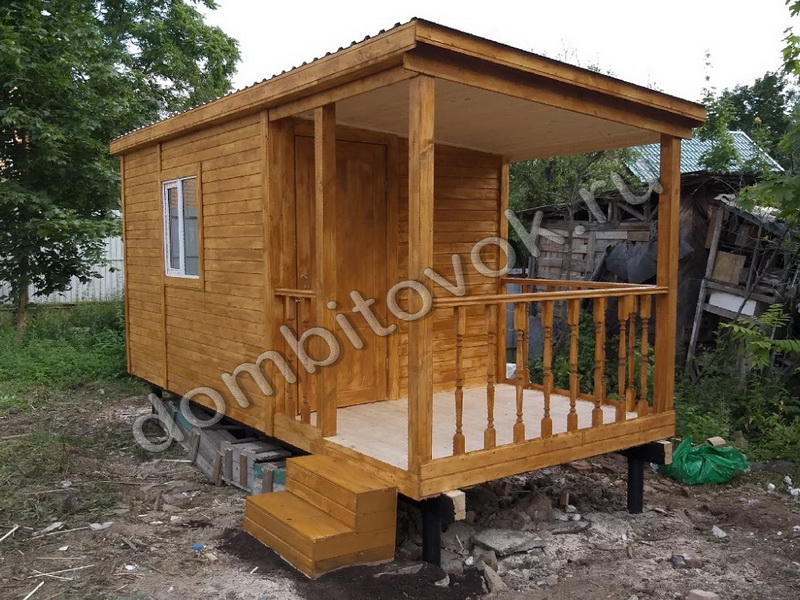 Фото хозблока для дачи с верандой