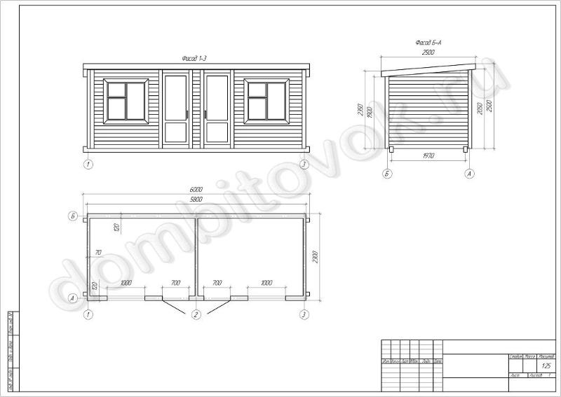 Бытовки дачные двухкомнатные с двумя окнами фото