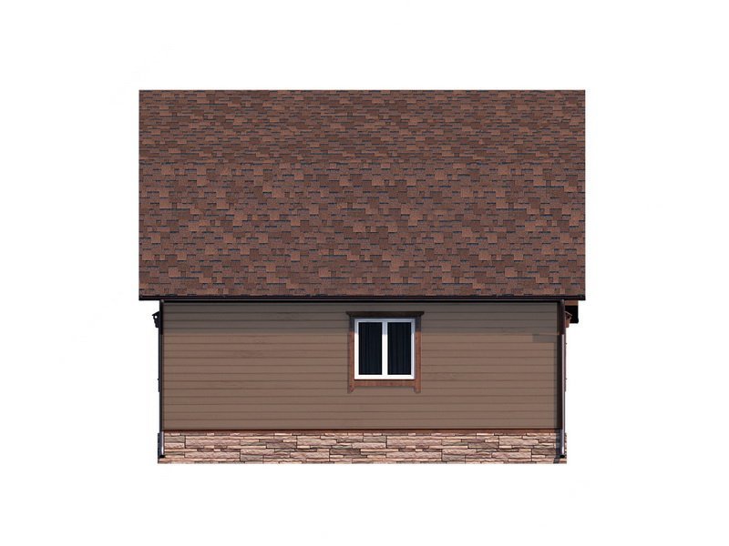 Двухэтажный дом с двухскатной крышей К2-5