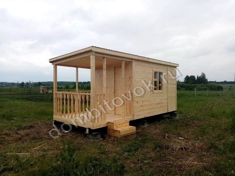 Бытовка дачная с верандой фото