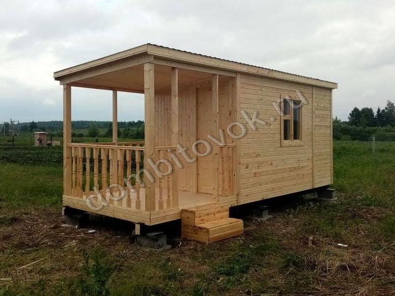 Бытовки для дачи с террасой Бытовки для дачи с террасой