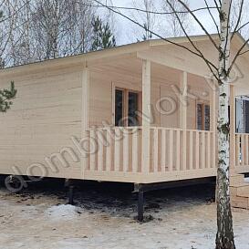 Дом 6х7 метров с террасой и тремя спальнями под ключ