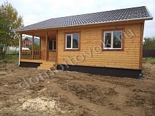 Домик садовый с террасой, прихожей и двумя спальнями фото