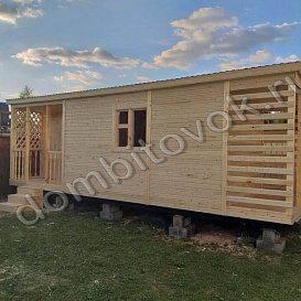 Фото бытовки с дровником