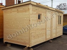 Бытовка утепленная с двумя отдельными помещениями фото