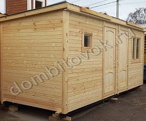 №17 Бытовка с двумя отдельными помещениями (утепленная)