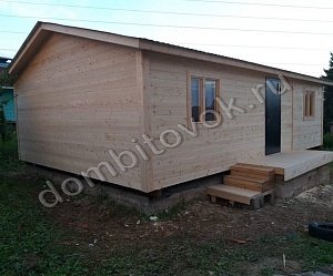 №15 Дачный дом с прихожей, двумя комнатами и кухней