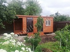 Бытовка дачная с дровником фото