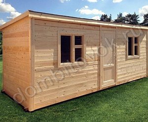 №9 Бытовка распашонка с перегородками и хоз. помещением 1х1м (утепленная)