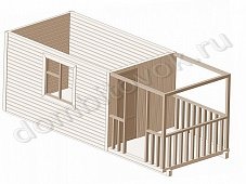 Фото хозблока для дачи с верандой