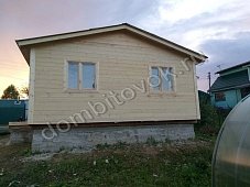 Садовый одноэтажный домик с тамбуром и двумя спальнями фото