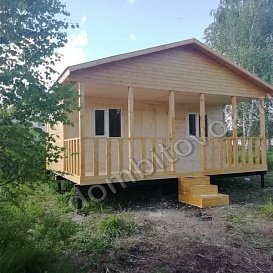 Дачный домик 6х6 с тремя комнатами фото