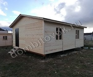 №15 Дачный дом с прихожей, двумя комнатами и кухней