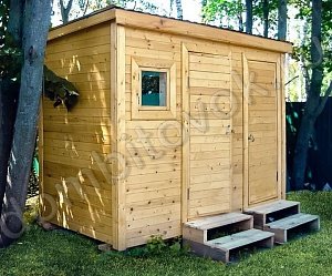 №22 Бытовка дачная с душем и туалетом (утепленная)