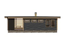 Одноэтажный дом с односкатной крышей К1-3