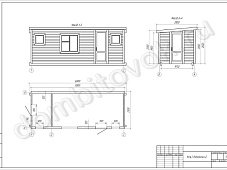 Бытовка утепленная с двумя отдельными помещениями фото