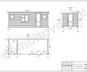 №17 Бытовка с двумя отдельными помещениями (утепленная)