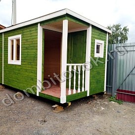 Бытовка с крыльцом 1х1 м фото