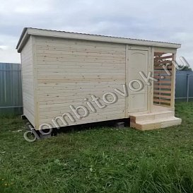 Бытовка с дровником фото