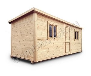 №2 Хозблок деревянный без перегородок