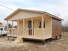 Дачный домик с верандой фото